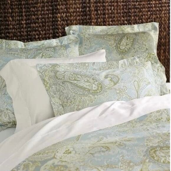 Pottery Barn Sienna Paisley Twin Cotton  Duvet Cover - Picture 1 of 8